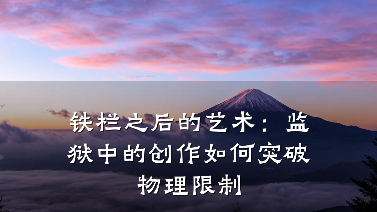 铁栏之后的艺术：监狱中的创作如何突破物理限制
