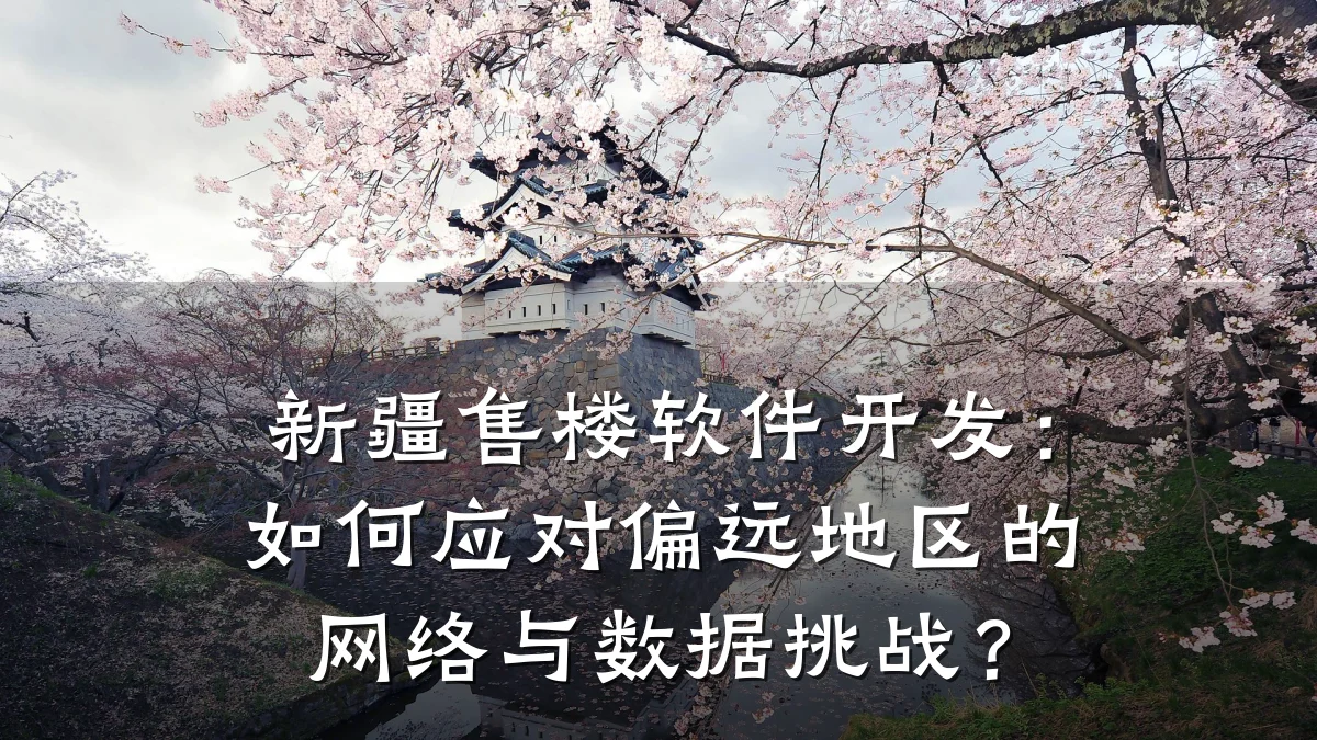 新疆售楼软件开发：如何应对偏远地区的网络与数据挑战？