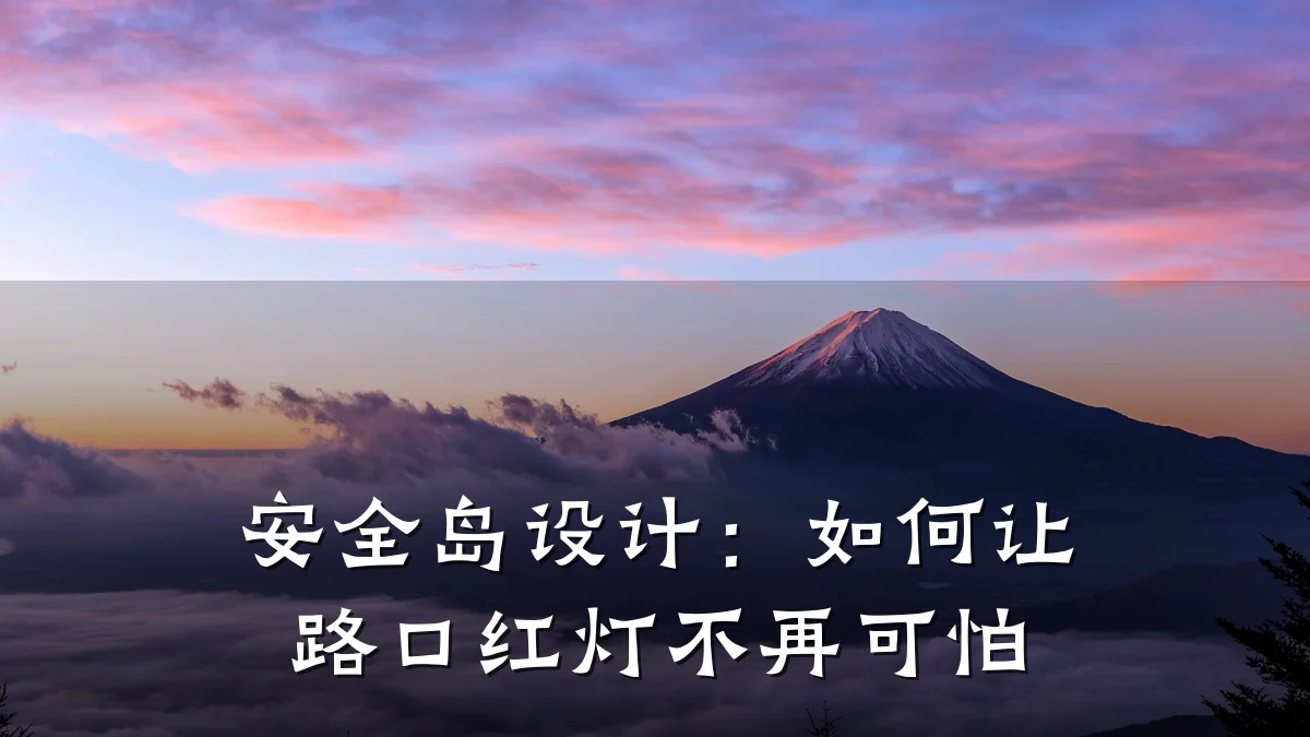 安全岛设计：如何让路口红灯不再可怕