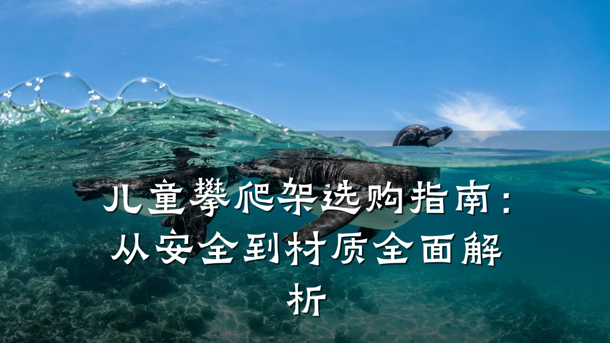 儿童攀爬架选购指南：从安全到材质全面解析