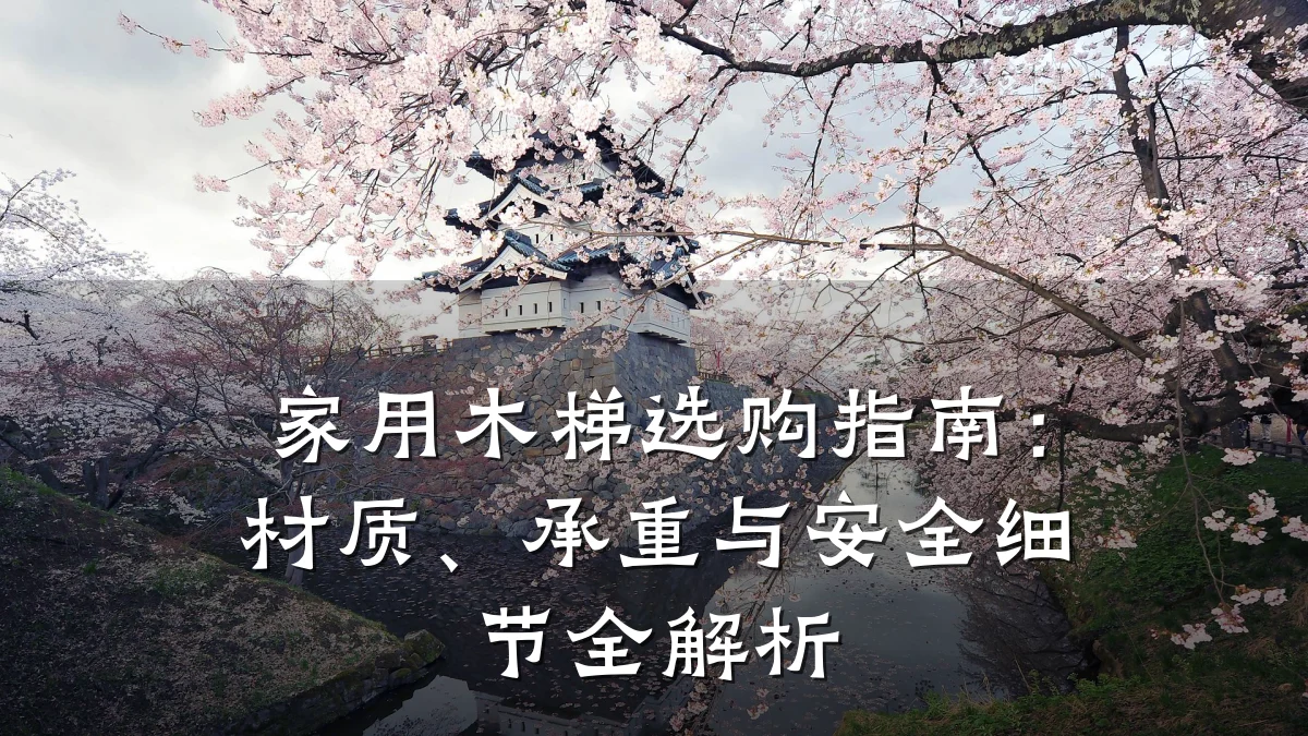 家用木梯选购指南：材质、承重与安全细节全解析