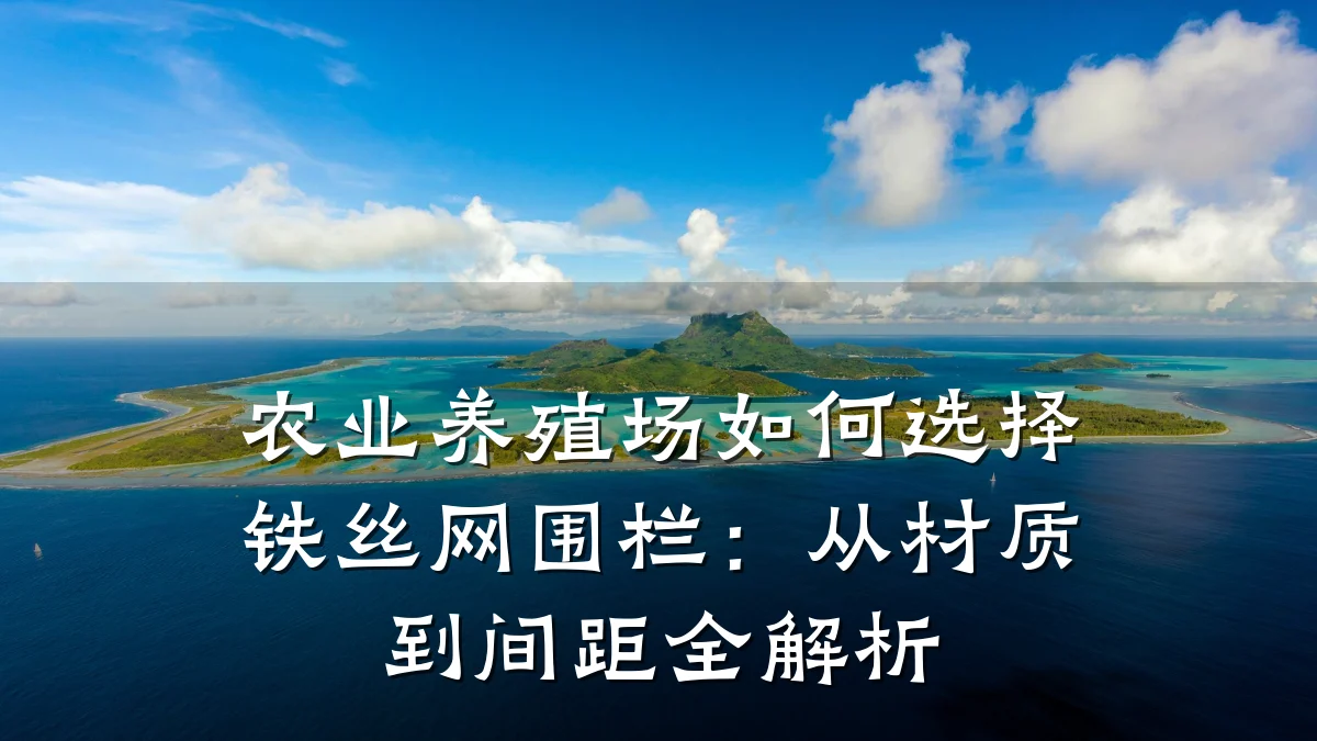 农业养殖场如何选择铁丝网围栏：从材质到间距全解析