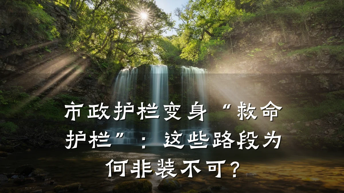 市政护栏变身“救命护栏”：这些路段为何非装不可？