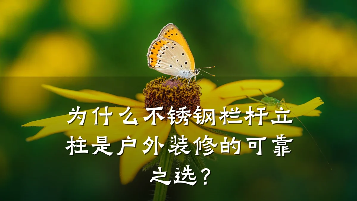 为什么不锈钢栏杆立柱是户外装修的可靠之选？
