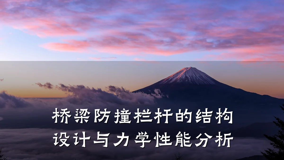 桥梁防撞栏杆的结构设计与力学性能分析