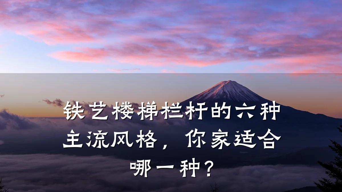 铁艺楼梯栏杆的六种主流风格，你家适合哪一种？