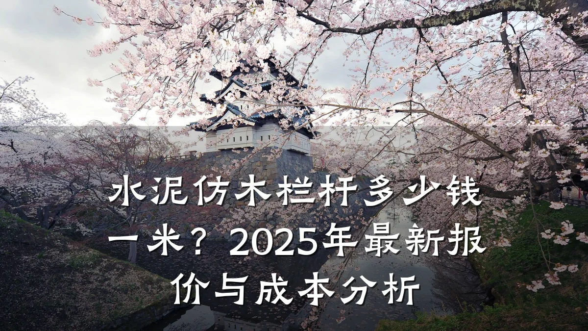 水泥仿木栏杆多少钱一米？2025年最新报价与成本分析