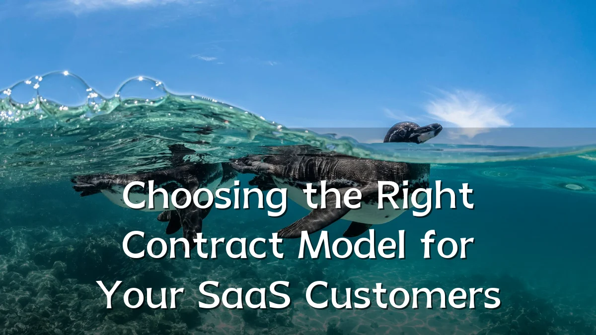 Choosing the Right Contract Model for Your SaaS Customers