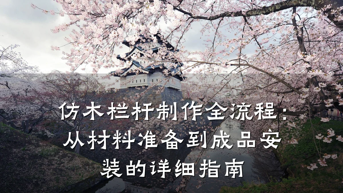 仿木栏杆制作全流程：从材料准备到成品安装的详细指南