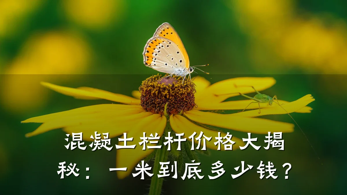 混凝土栏杆价格大揭秘:一米到底多少钱?