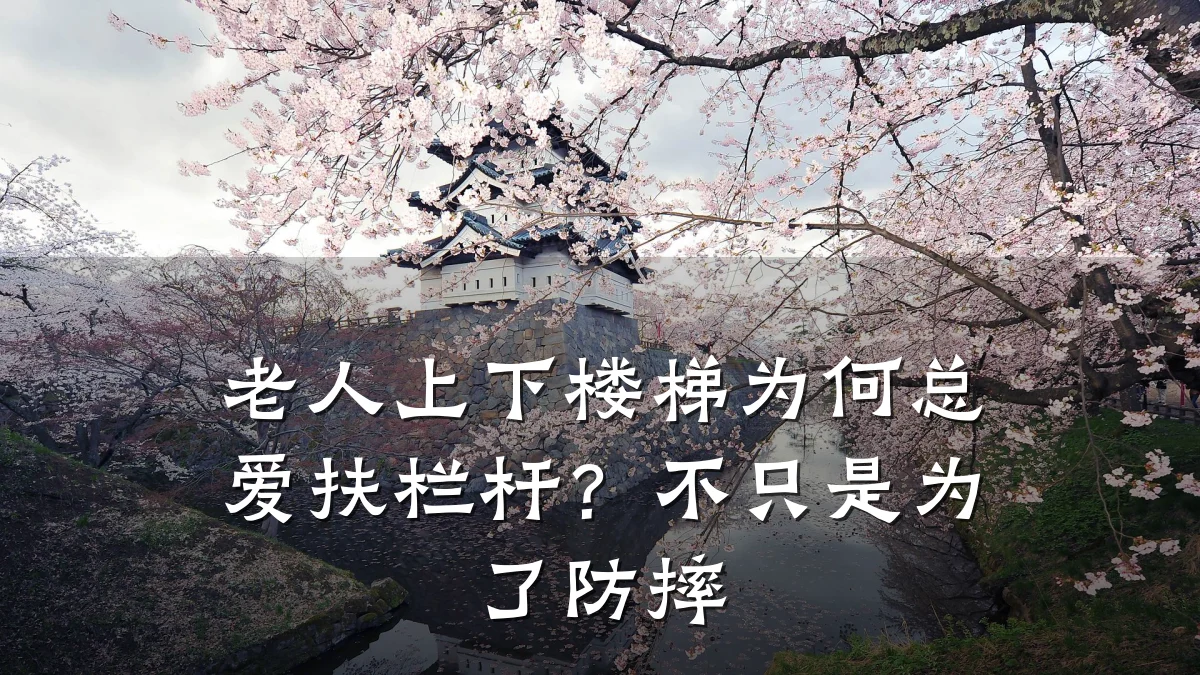 老人上下楼梯为何总爱扶栏杆?不只是为了防摔
