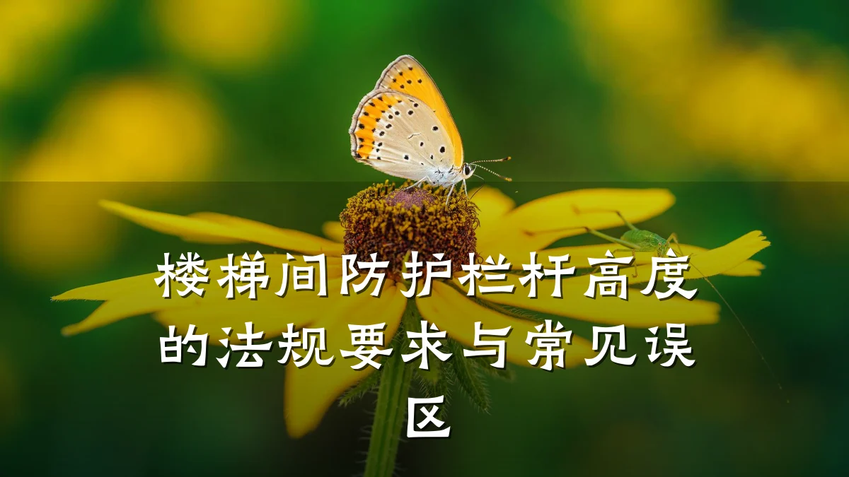 楼梯间防护栏杆高度的法规要求与常见误区