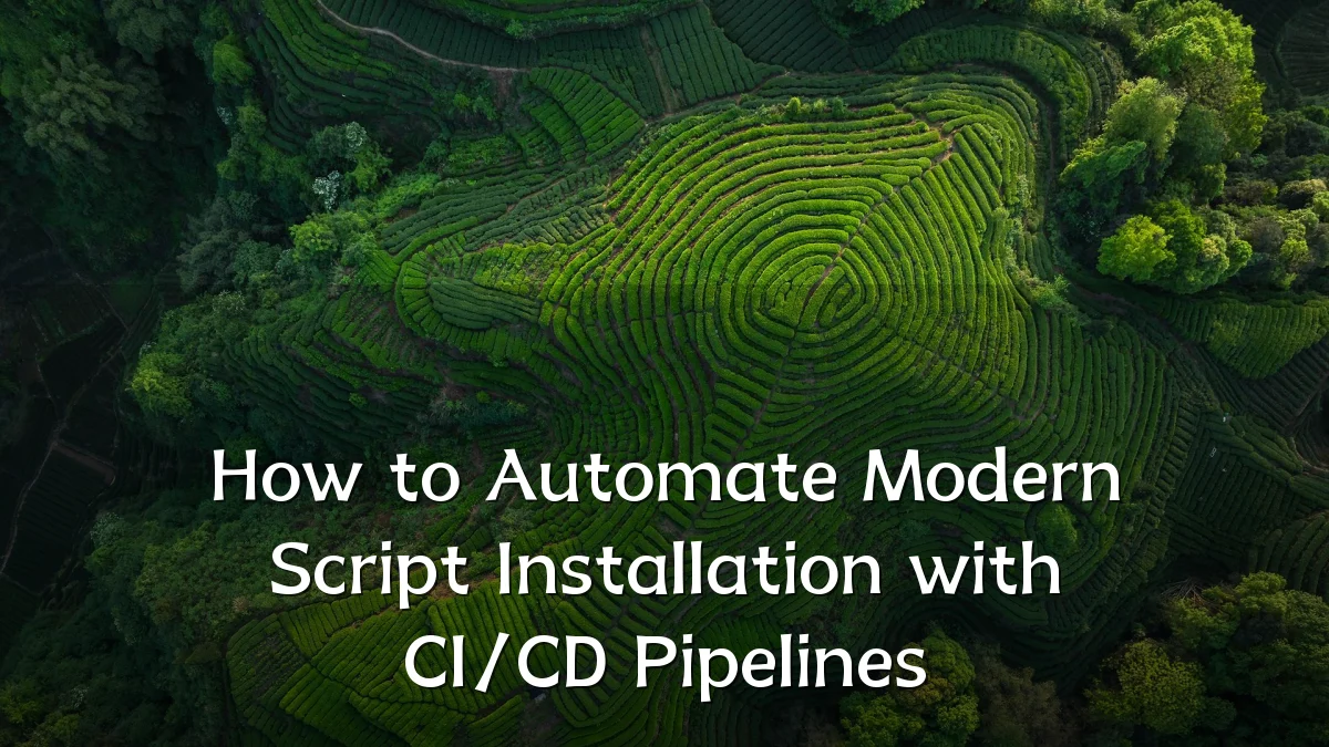 How to Automate Modern Script Installation with CI/CD Pipelines