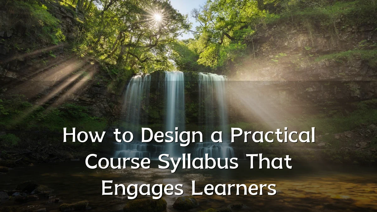 How to Design a Practical Course Syllabus That Engages Learners