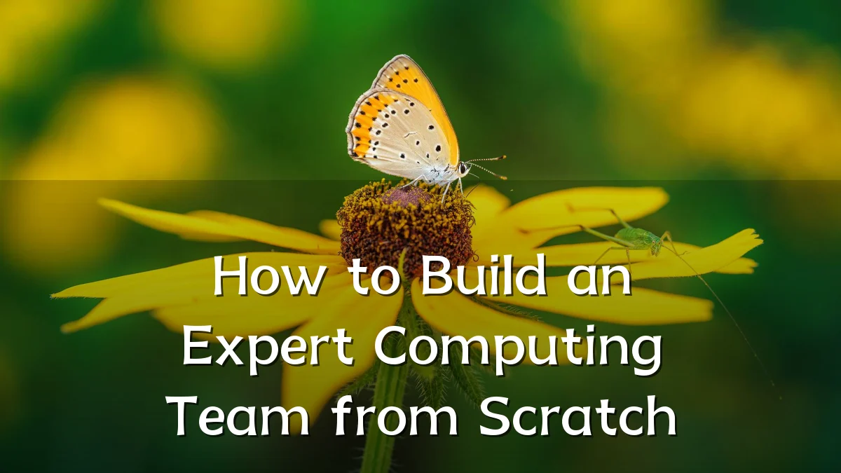 How to Build an Expert Computing Team from Scratch