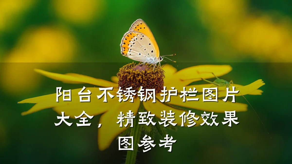 阳台不锈钢护栏图片大全，精致装修效果图参考