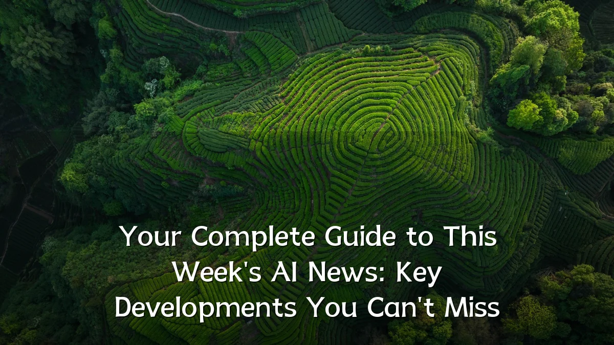 Your Complete Guide to This Week's AI News: Key Developments You Can't Miss