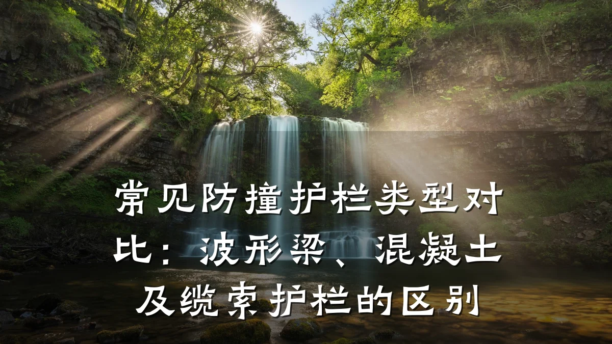 常见防撞护栏类型对比:波形梁、混凝土及缆索护栏的区别